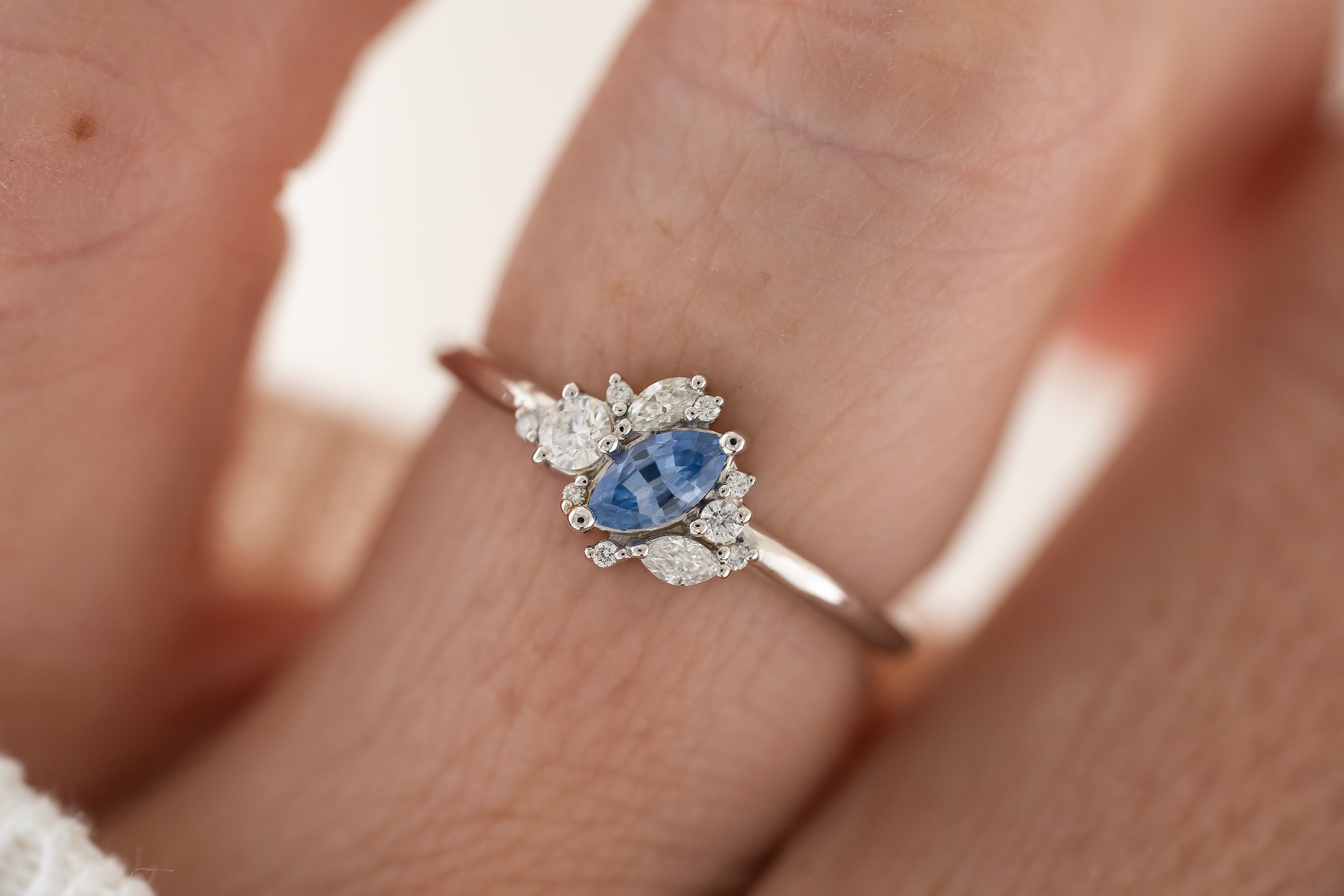 The Cosma Ring | Blue Sapphire - Lavender Creek Gems 
