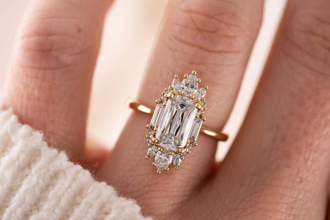 The Georgia Ring | 2 CT Crisscut Cushion Diamond - Lavender Creek Gems 