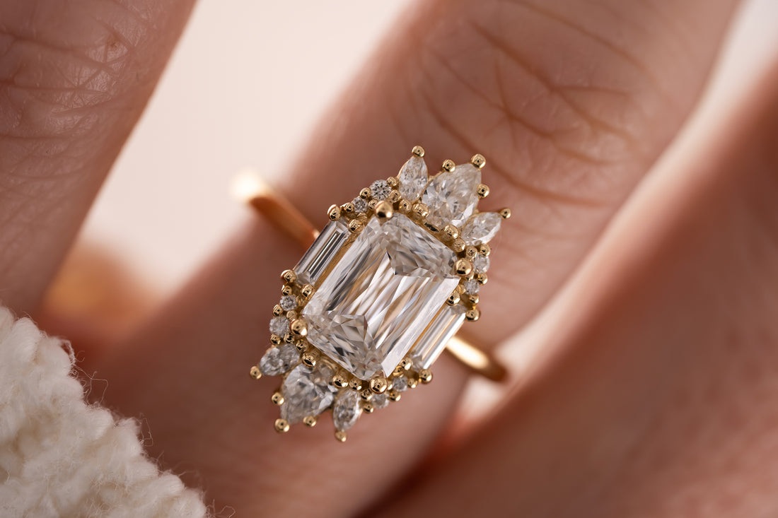 The Georgia Ring | 2.54 CT Crisscut Radiant Diamond - Lavender Creek Gems 
