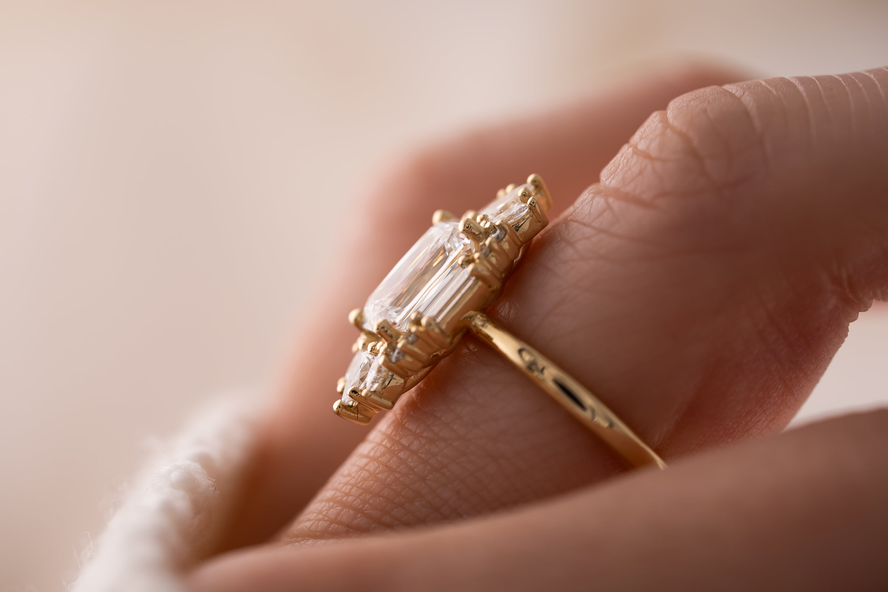 The Georgia Ring | 2.54 CT Crisscut Radiant Diamond – Lavender