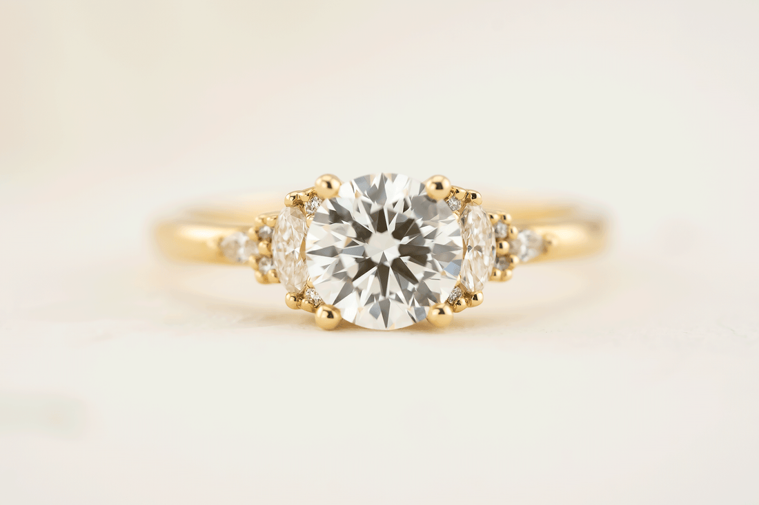 The Low Maeve Ring | Round Diamond | Ready to Ship - Lavender Creek Gems