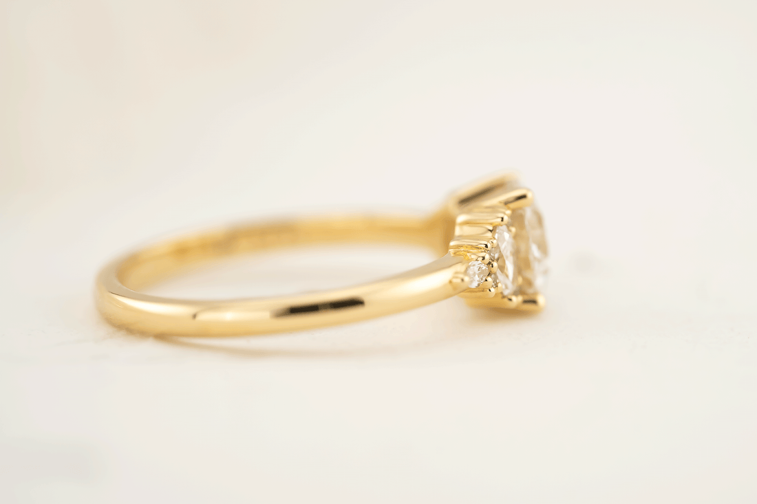 The Low Maeve Ring | Round Diamond | Ready to Ship - Lavender Creek Gems