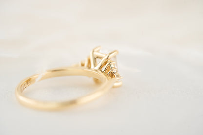 The Maeve Ring | 1.5 CT Emerald Cut Lab Diamond - Lavender Creek Gems 