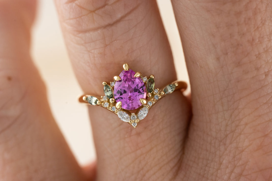 The Aurora Ring | 1.1 CT Pink Sapphire