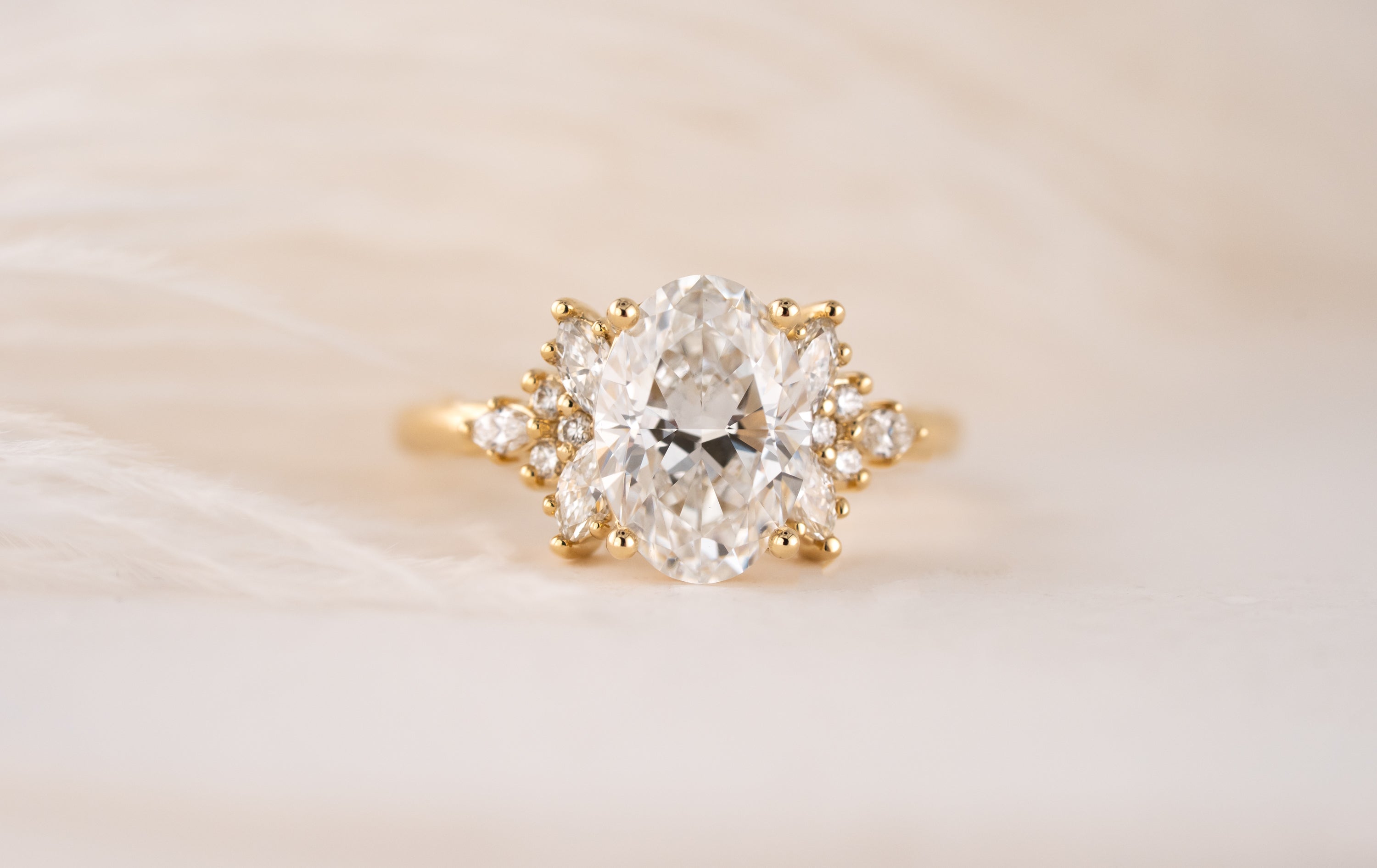 The Veraine Ring | 2.5 CT Oval Diamond