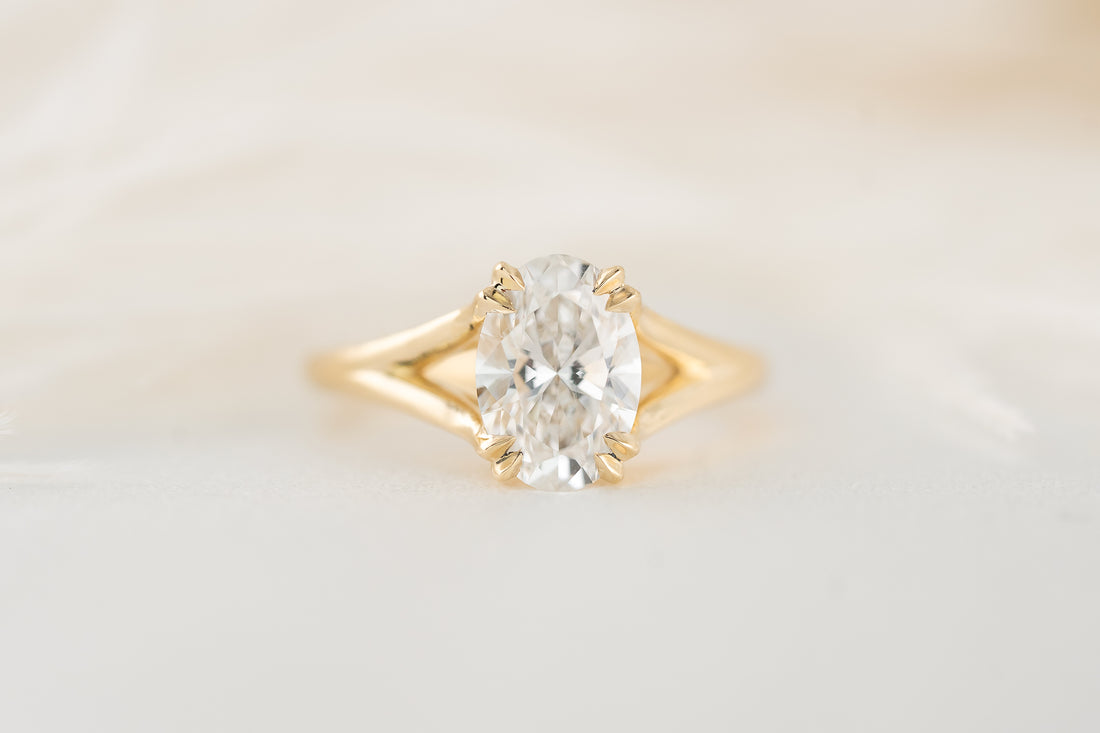 The Weaver Ring | 2 CT Oval Lab Diamond - Lavender Creek Gems 