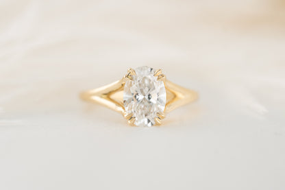 The Weaver Ring | 2 CT Oval Lab Diamond - Lavender Creek Gems 