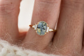 The Sura Ring | 2.36 CT Bicolor Oval Sapphire - Lavender Creek Gems 