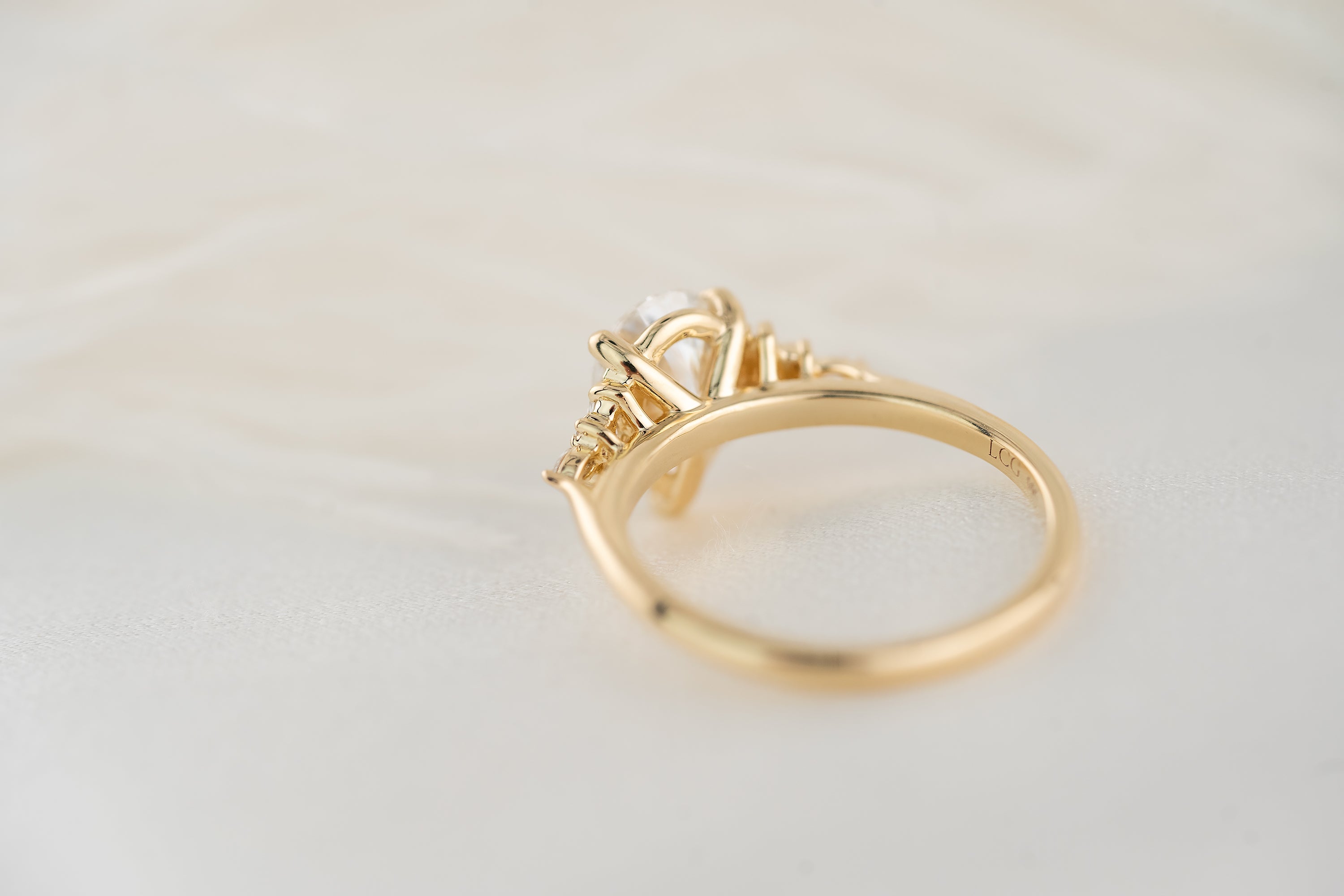 The Maeve Ring | 1.6 CT Pear Lab Diamond - Lavender Creek Gems 