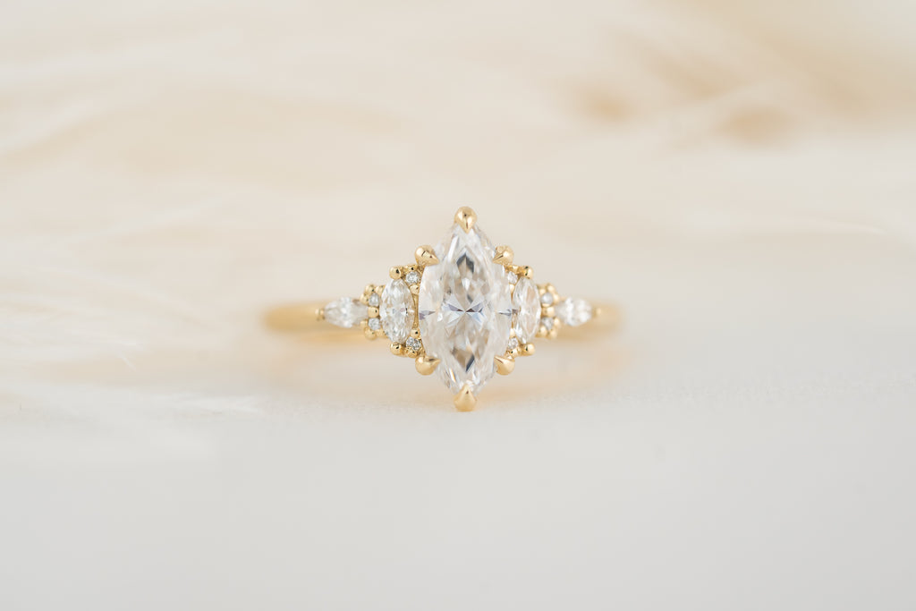 The Maeve Ring | 1 CT Marquise Moissanite - Lavender Creek Gems 