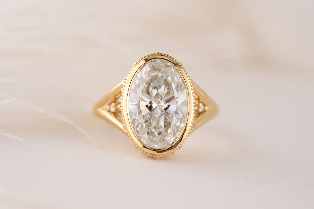 The Sitara Ring | 5 CT Oval Diamond