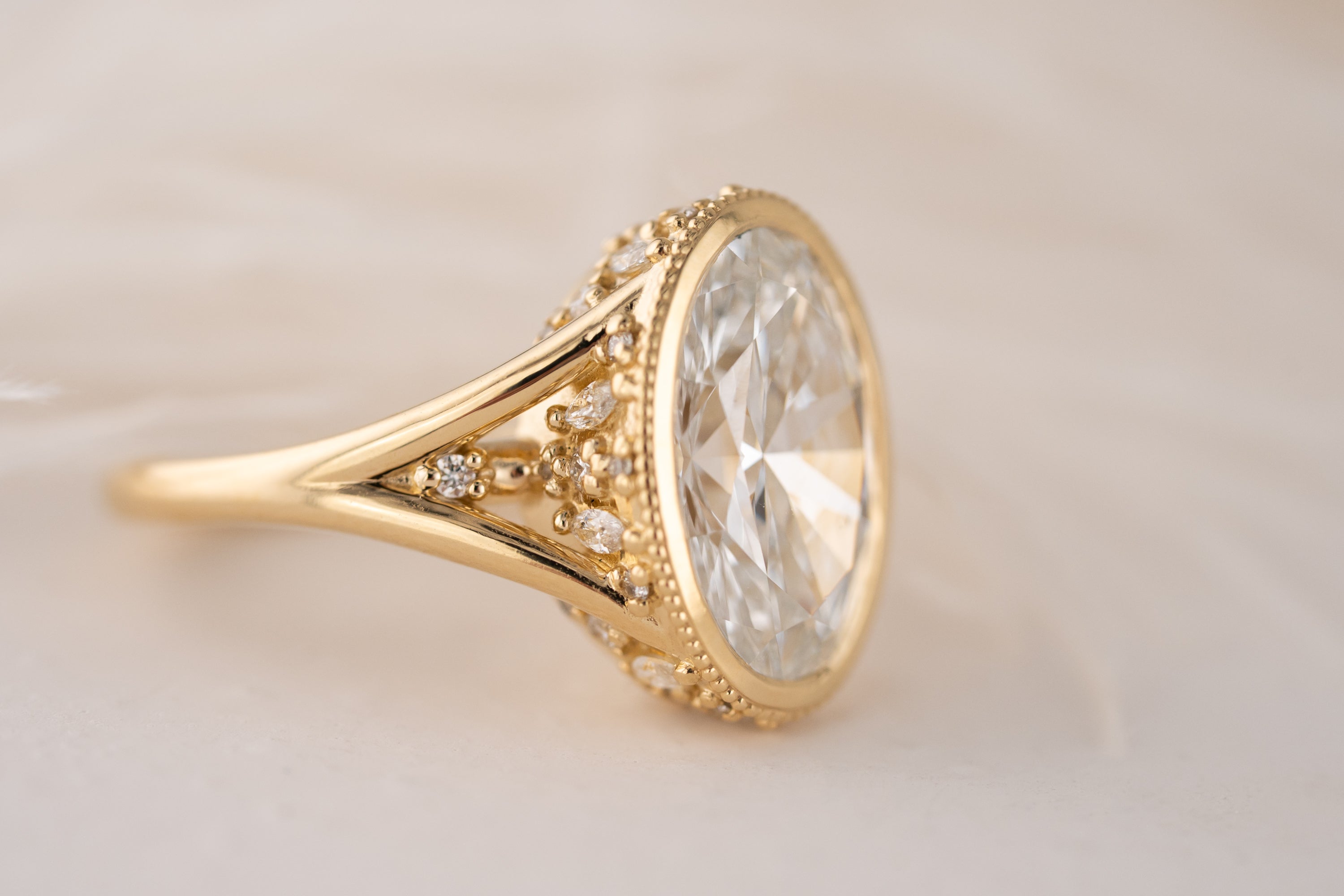 The Sitara Ring | 5 CT Oval Diamond