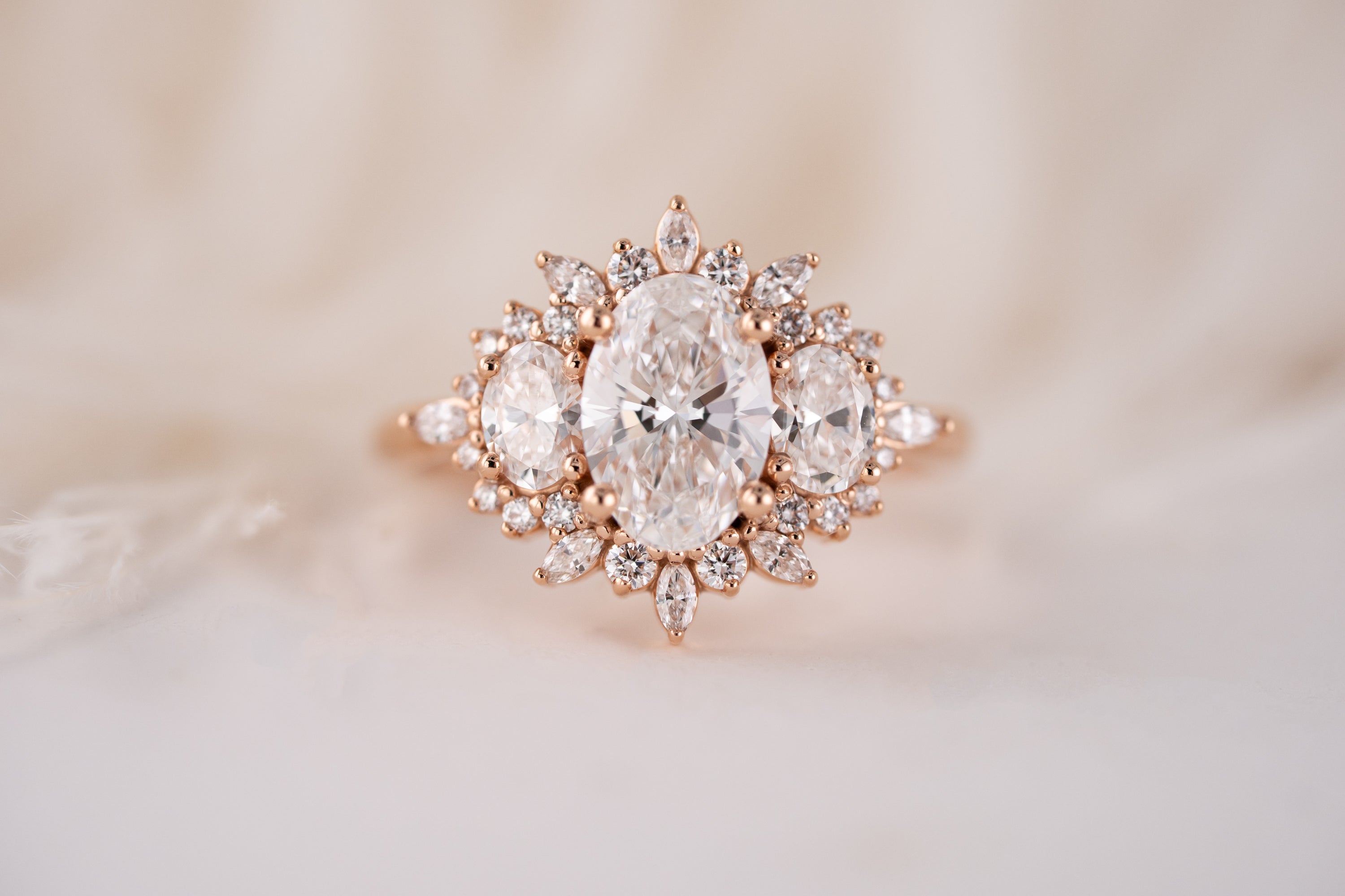 The Marial Ring | Oval Diamond