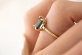 The Mira Ring | 2.65 CT Emerald Cut Teal Sapphire - Lavender Creek Gems 