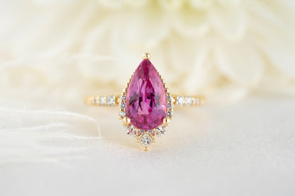 The Charlotte Ring | 3.16 Hot Pink Sapphire