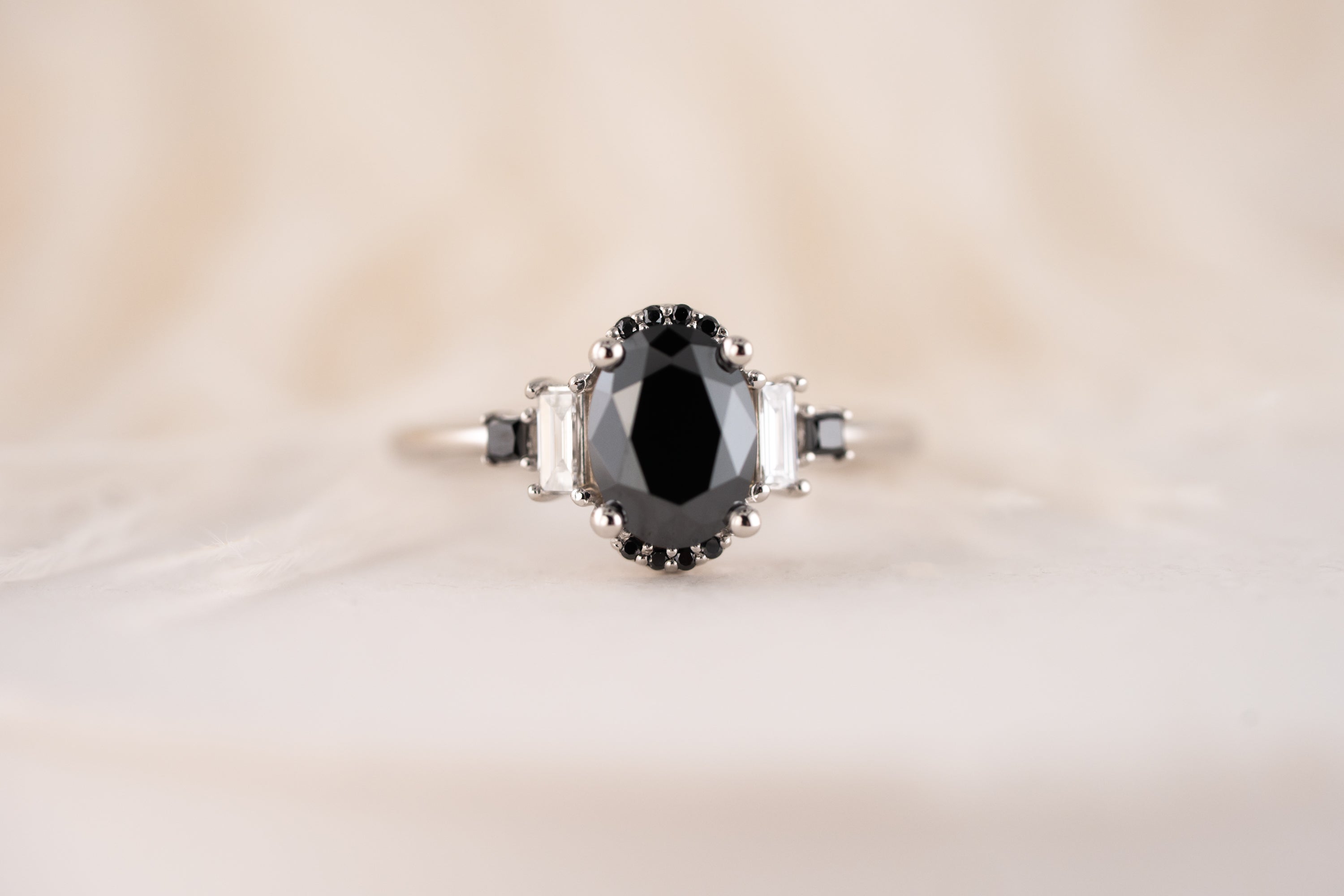 The Sura Ring | Moissanite - Lavender Creek Gems 