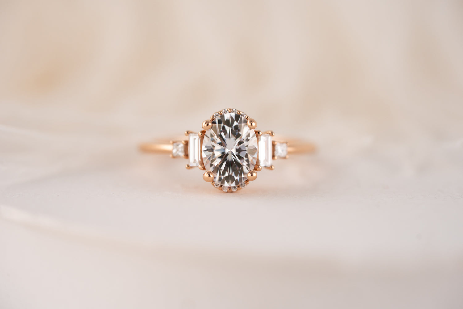 The Sura Ring | Moissanite - Lavender Creek Gems 