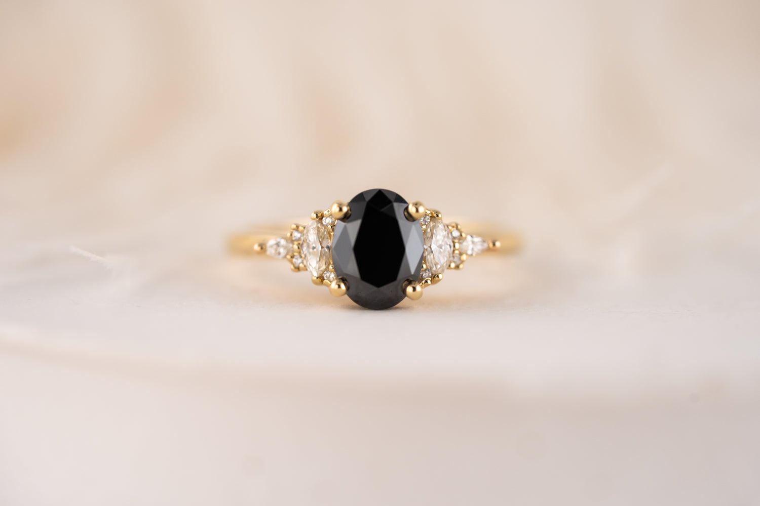 The Maeve Ring | Oval Colored Moissanite - Lavender Creek Gems 