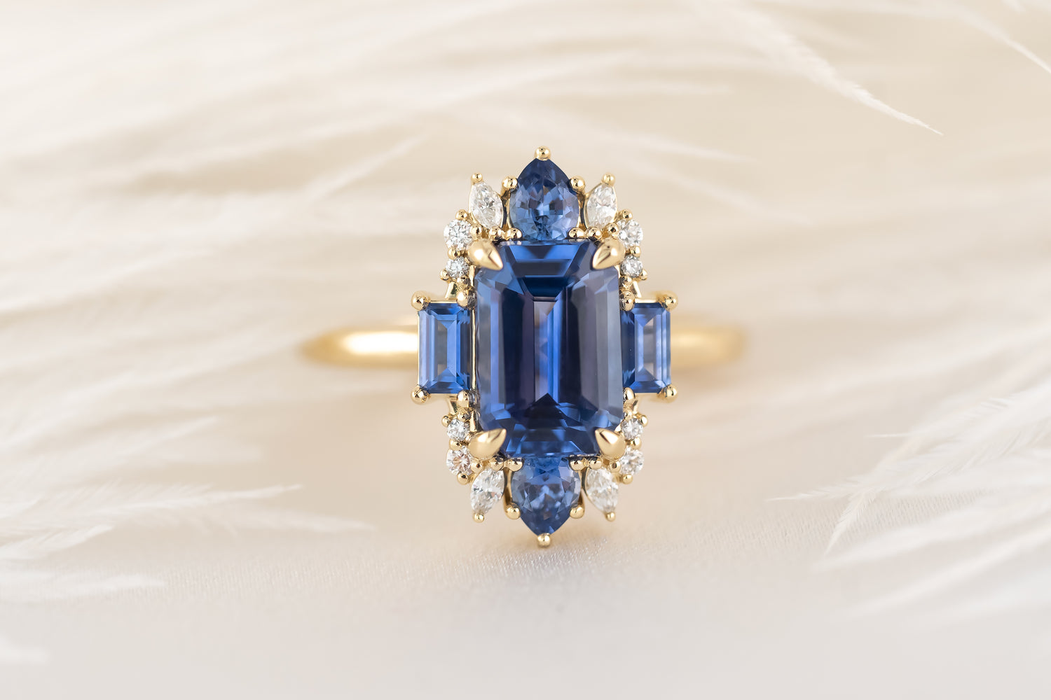 The Georgia Ring | Blue Sapphire - Lavender Creek Gems 