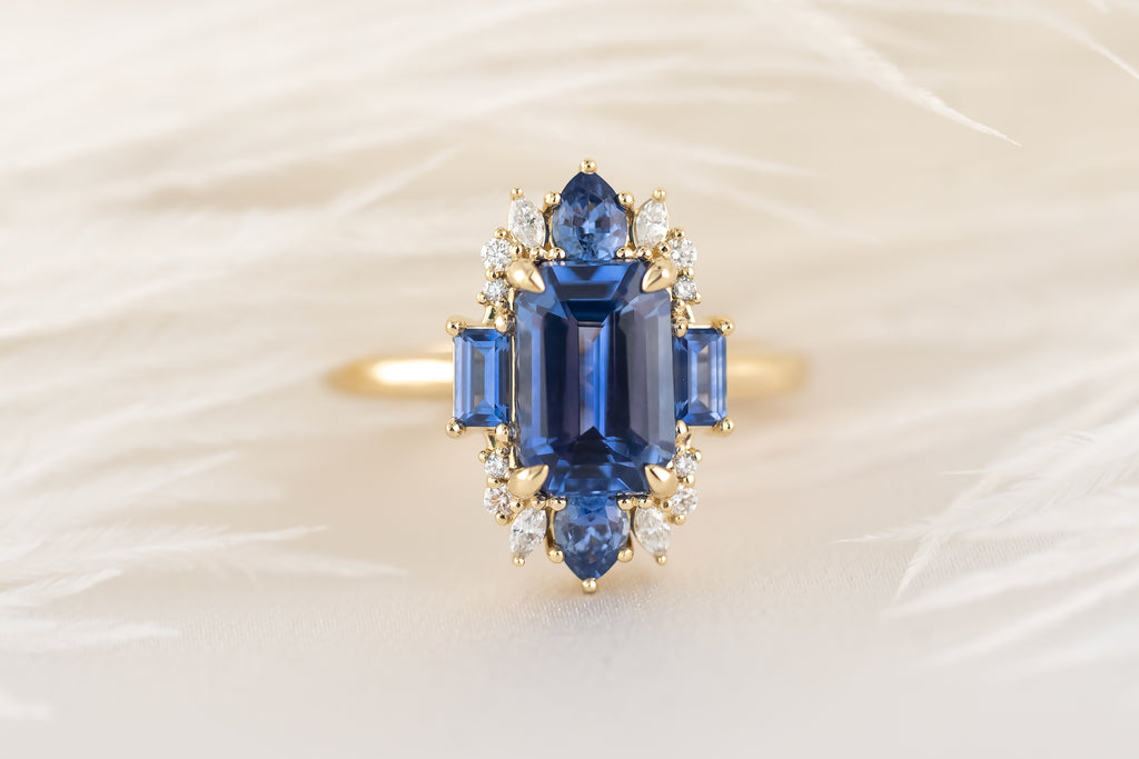 The Georgia Ring | Blue Sapphire - Lavender Creek Gems 