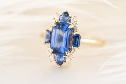 The Georgia Ring | Blue Sapphire - Lavender Creek Gems 