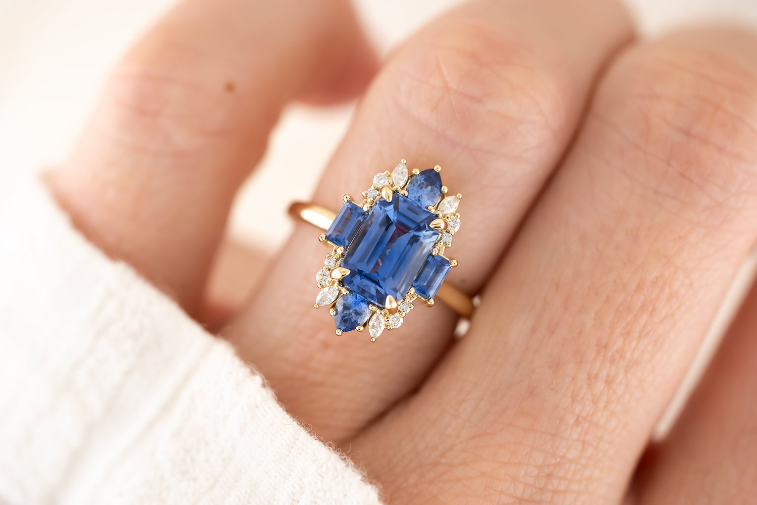 The Georgia Ring | Blue Sapphire - Lavender Creek Gems 