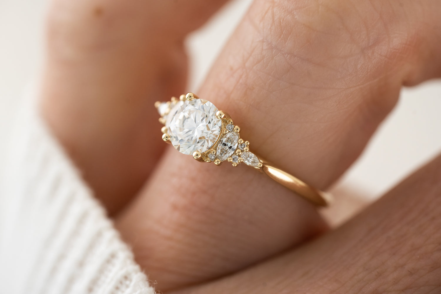 The Maeve Ring | Round Diamond - Lavender Creek Gems 