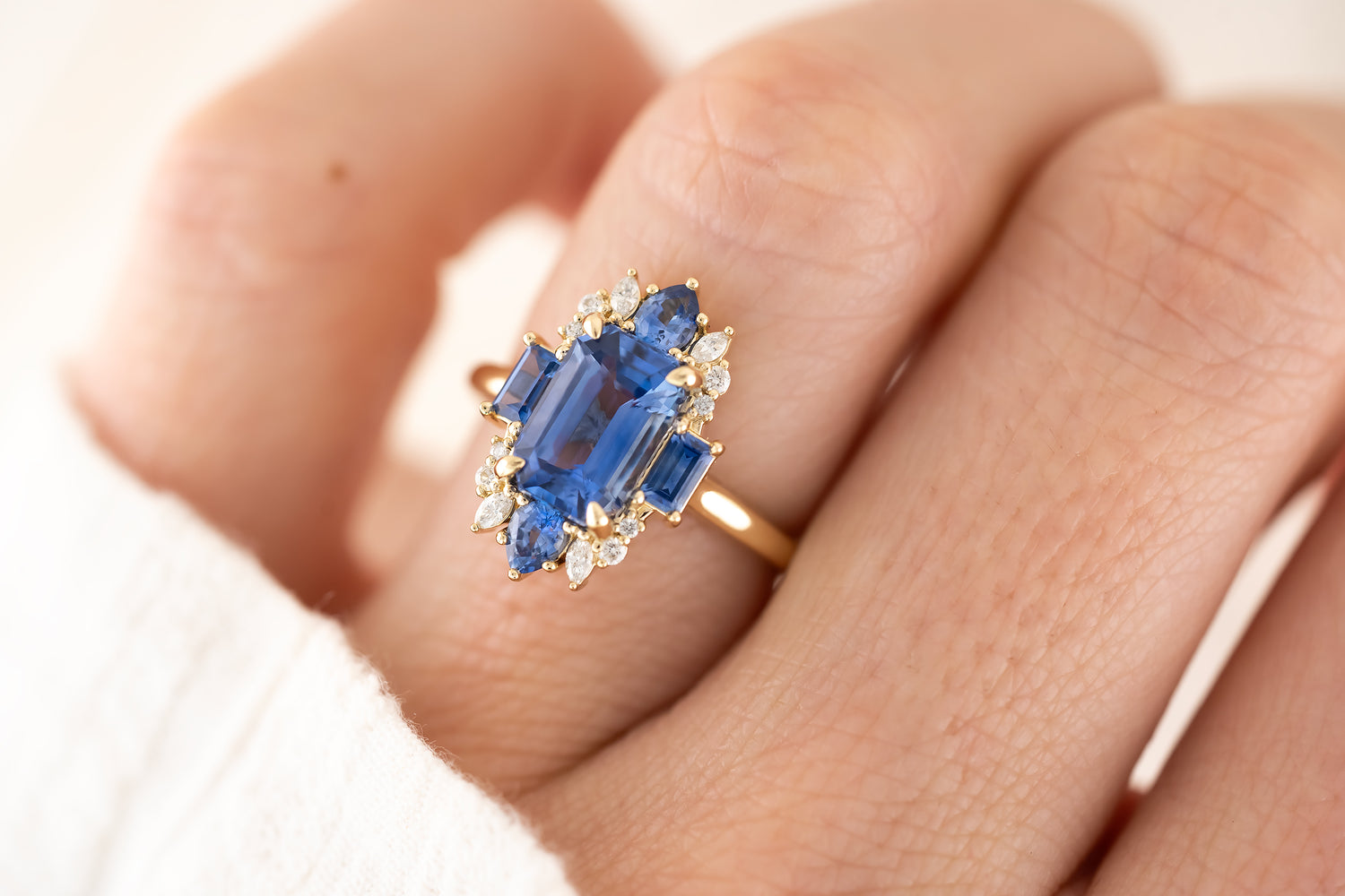 The Georgia Ring | Blue Sapphire - Lavender Creek Gems 