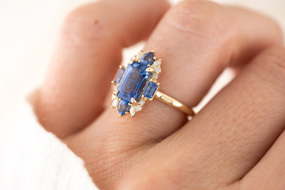 The Georgia Ring | Blue Sapphire - Lavender Creek Gems 