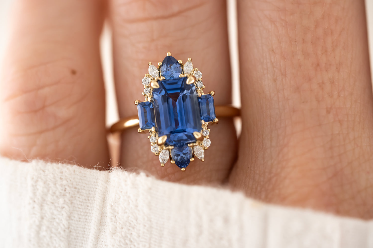 The Georgia Ring | Blue Sapphire - Lavender Creek Gems 