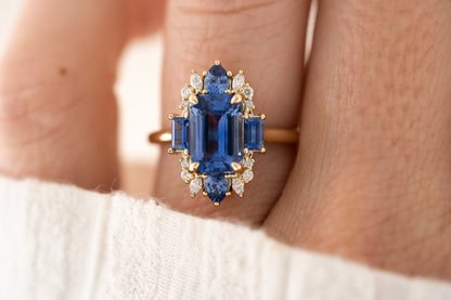 The Georgia Ring | Blue Sapphire - Lavender Creek Gems 