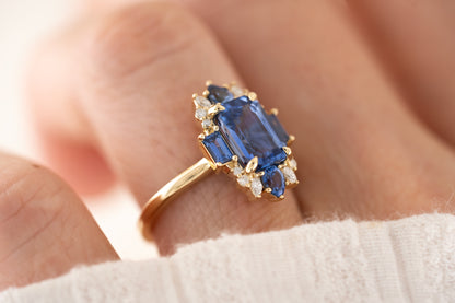 The Georgia Ring | Blue Sapphire - Lavender Creek Gems 