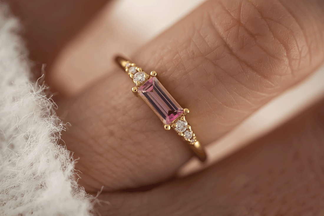 The Vela Ring | Pink Tourmaline - Lavender Creek Gems