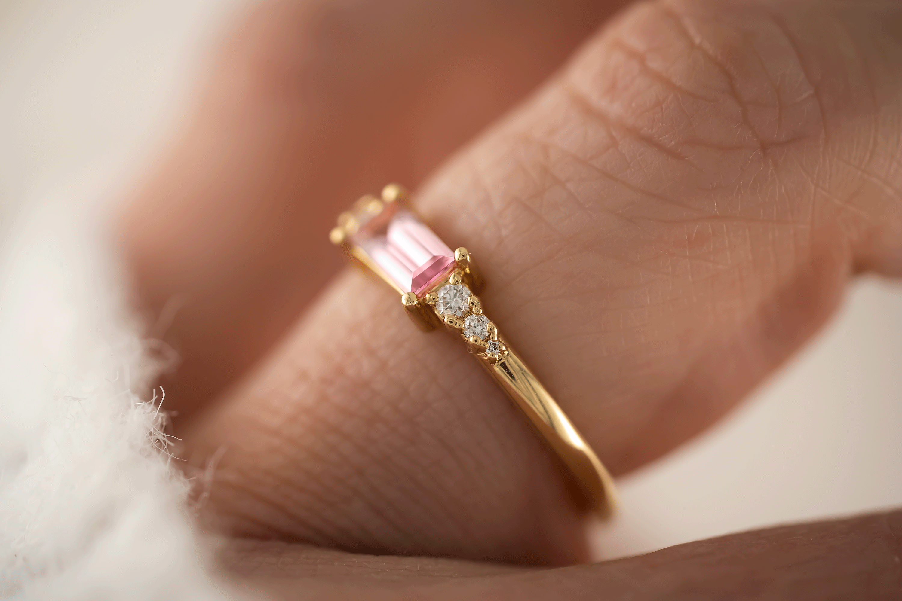 The Vela Ring | Pink Tourmaline - Lavender Creek Gems 