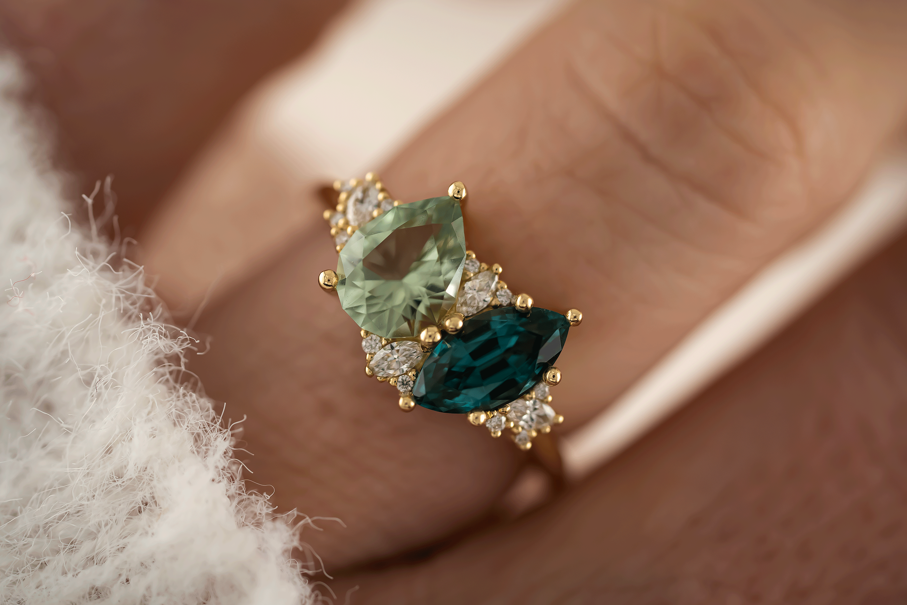 The Evermore Ring | Toi et Moi - Lavender Creek Gems 