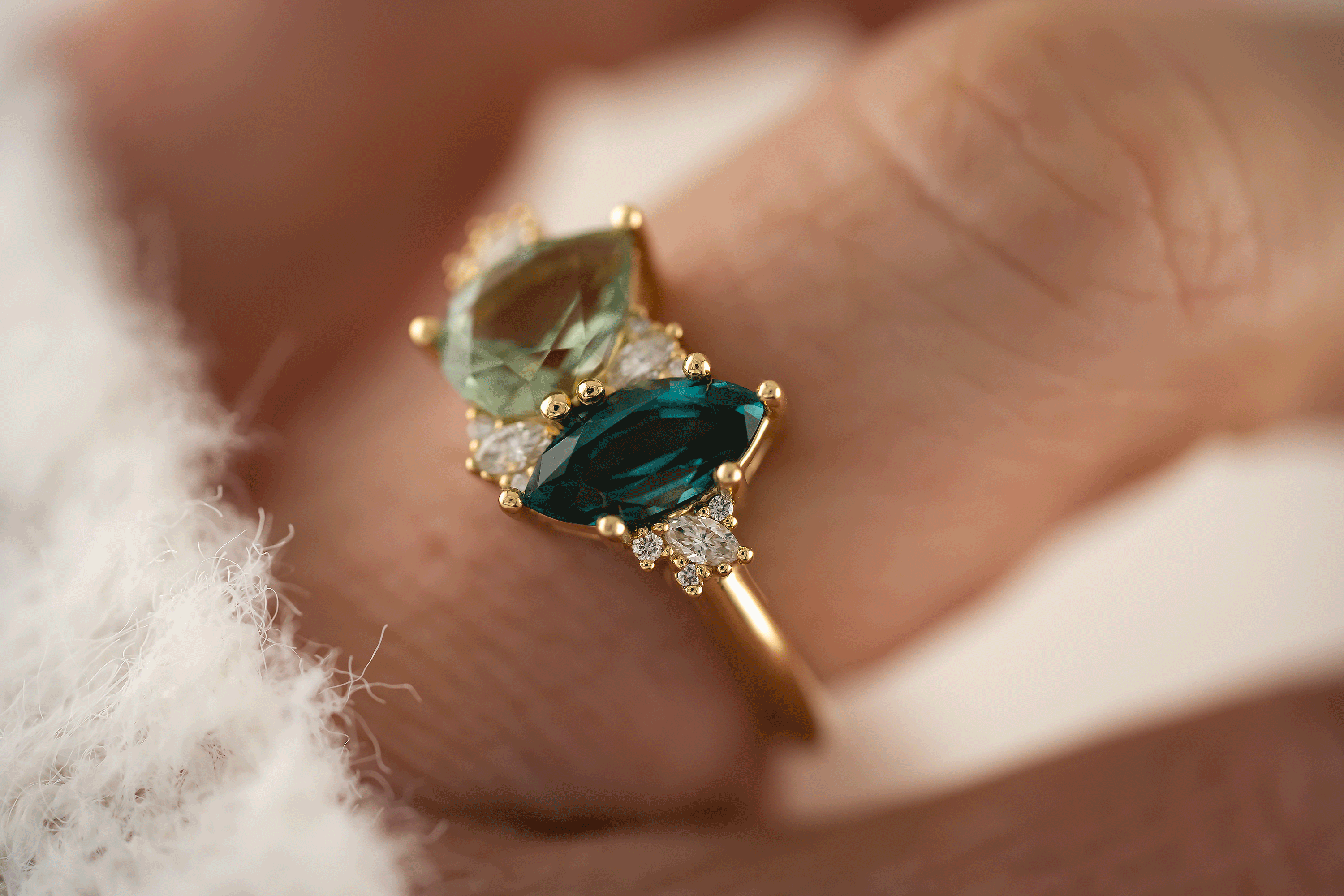 The Evermore Ring | Toi et Moi - Lavender Creek Gems 