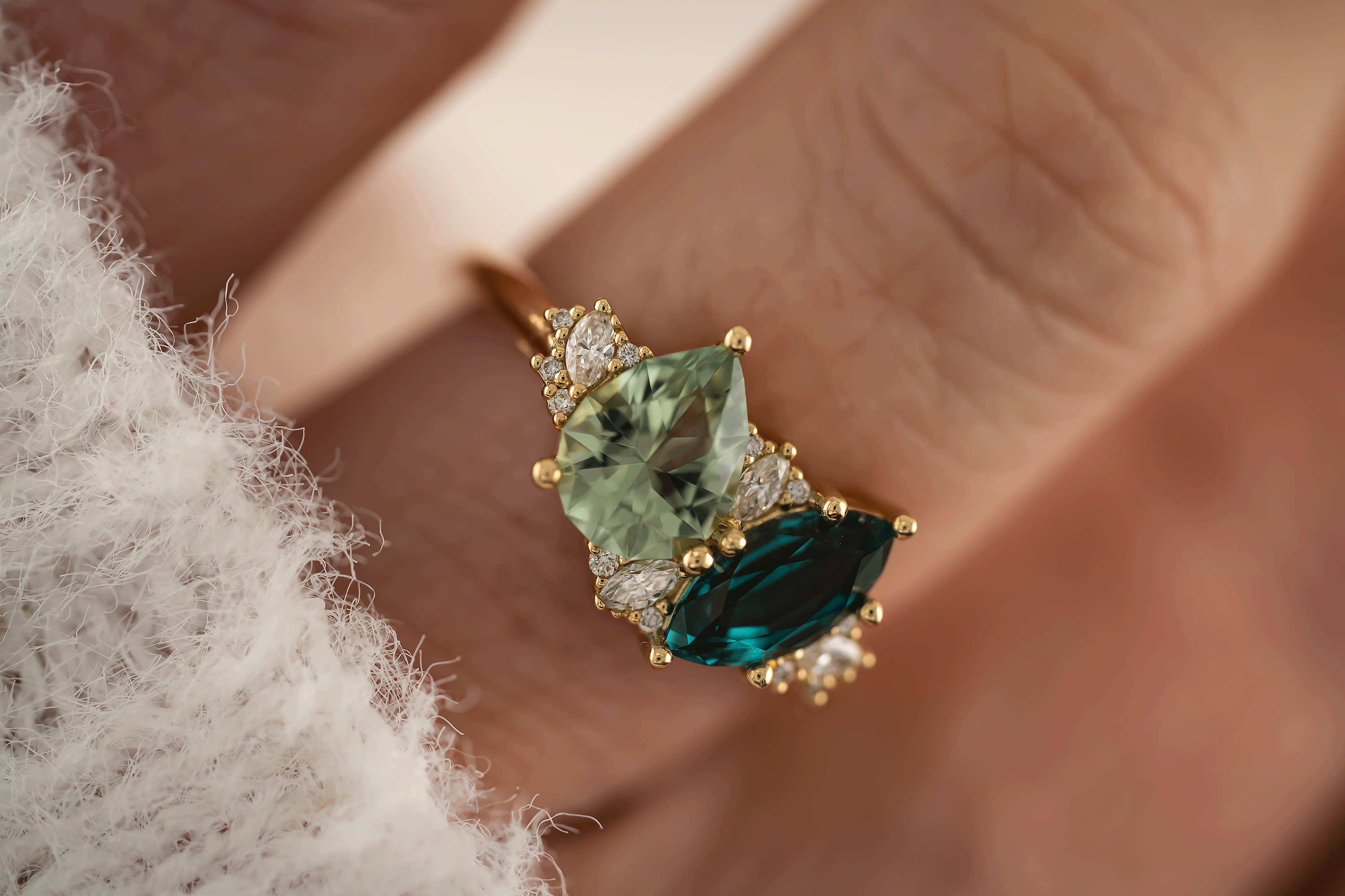 The Evermore Ring | Toi et Moi - Lavender Creek Gems 