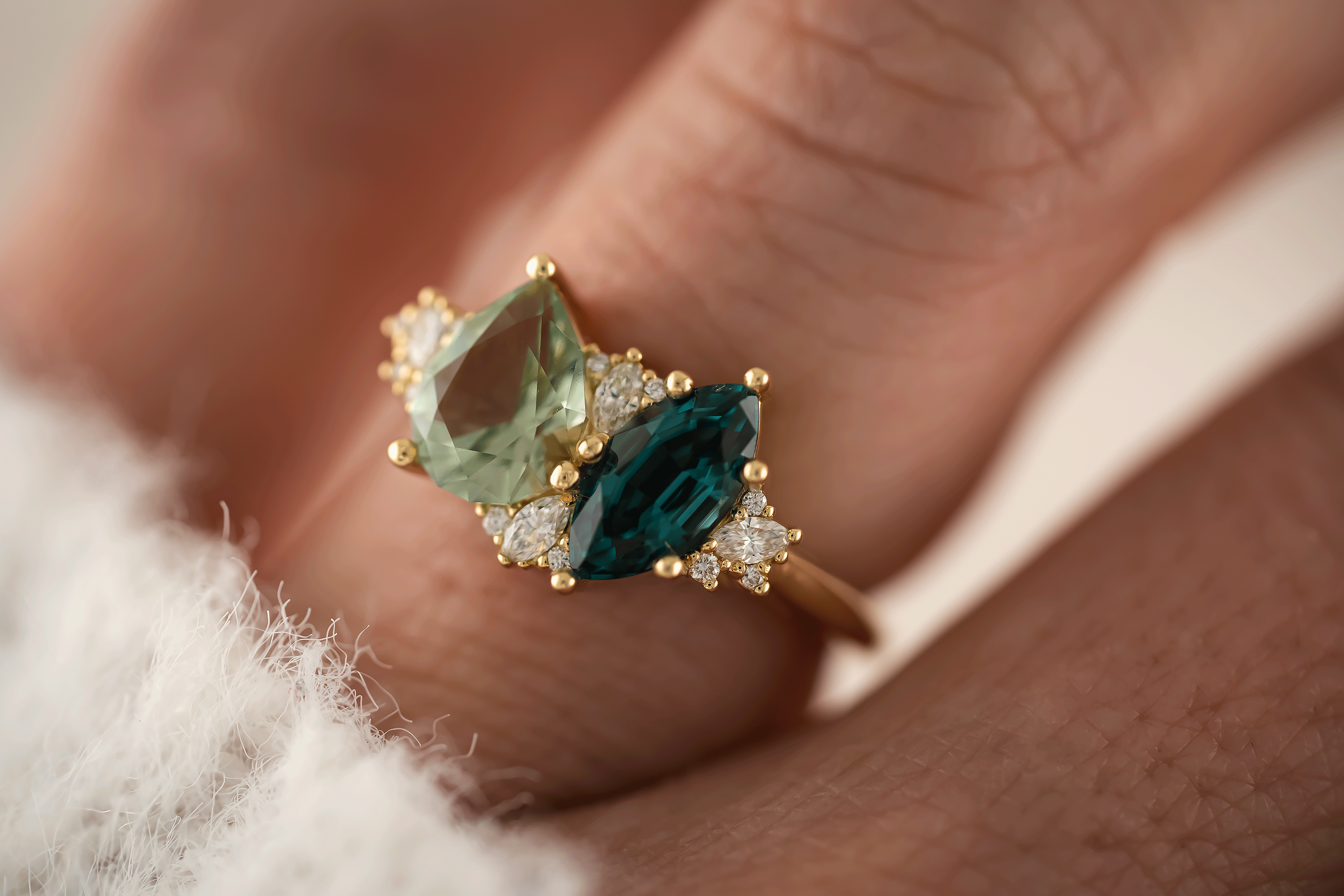 The Evermore Ring | Toi et Moi - Lavender Creek Gems 