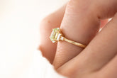 The Sura Ring - 1 CT Oval Mint Green Tourmaline - Lavender Creek Gems 