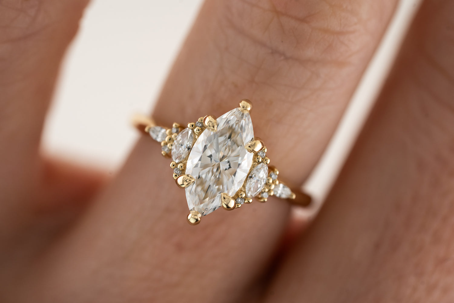 The Maeve Ring | Marquise Diamond - Lavender Creek Gems 