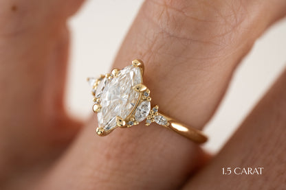 The Maeve Ring | Marquise Diamond - Lavender Creek Gems 