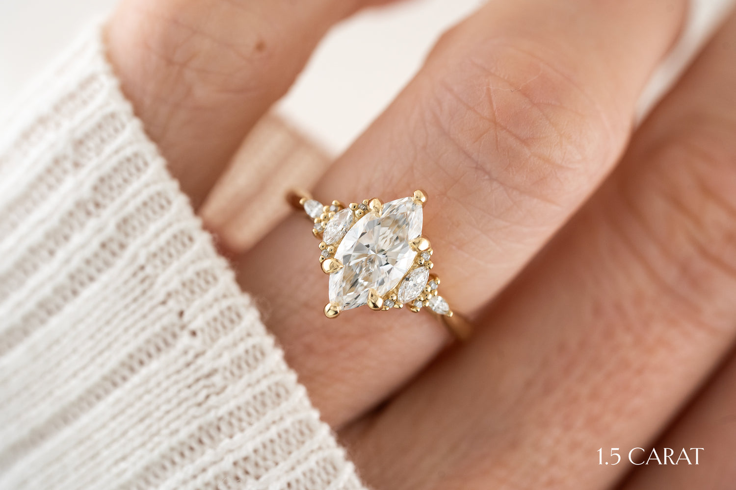 The Maeve Ring | Marquise Diamond - Lavender Creek Gems 