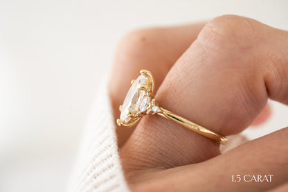 The Maeve Ring | Marquise Diamond - Lavender Creek Gems 