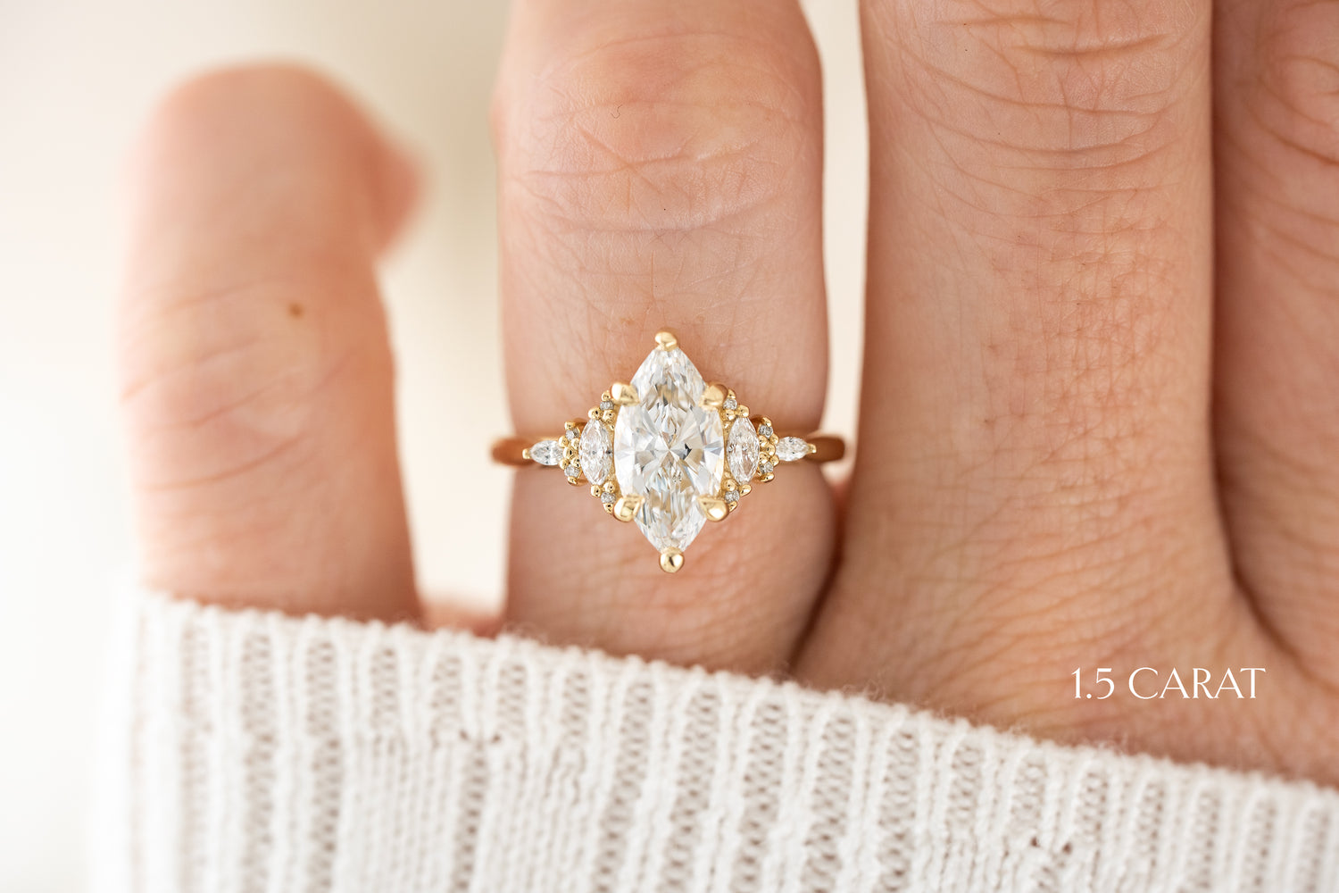 The Maeve Ring | Marquise Diamond - Lavender Creek Gems 