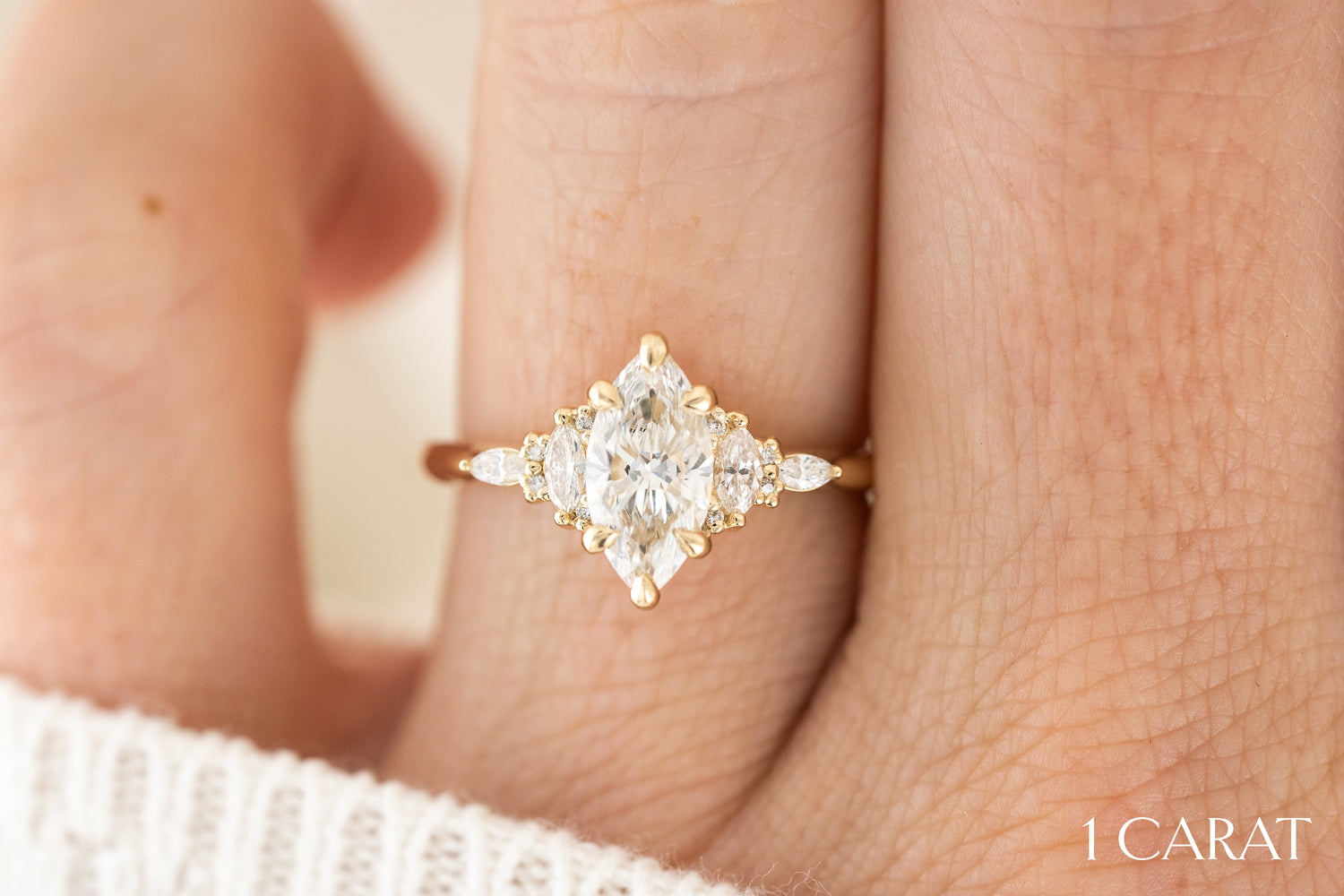 The Maeve Ring | Marquise Diamond - Lavender Creek Gems 