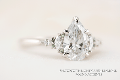 The Maeve Ring | Pear Diamond - Lavender Creek Gems 