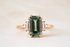 The Mira Ring | 2.69 CT Emerald Cut Lagoon Tourmaline - Lavender Creek Gems 