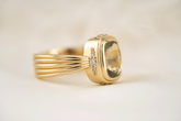 The Veil Ring | 2.59 CT Cushion Green Sapphire - Lavender Creek Gems 