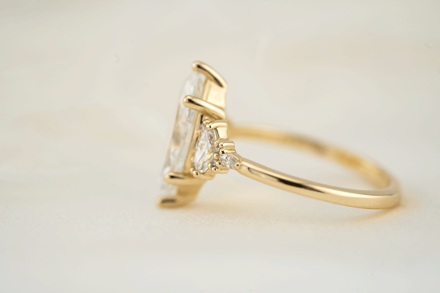 The Low Maeve Ring | Marquise Diamond