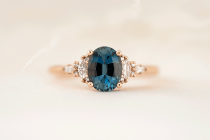 The Maeve Ring | 1.17 CT Oval Aquamarine
